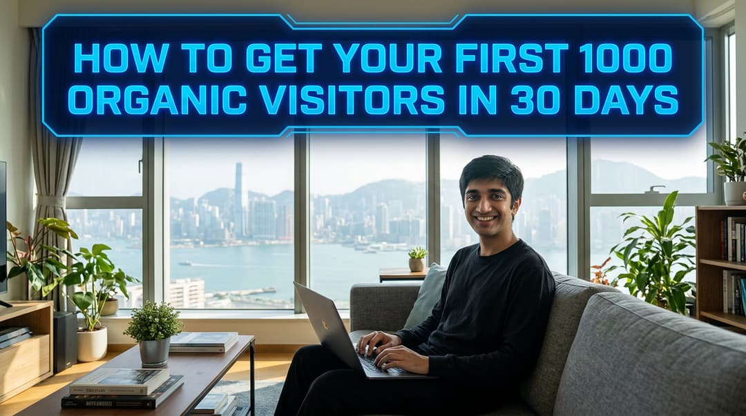 How to Get Your First 1000 Organic Visitors in 30 Days